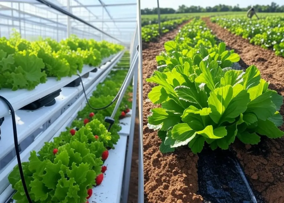 🌱 Difference Between Hydroponic Farming and Other Farming Methods