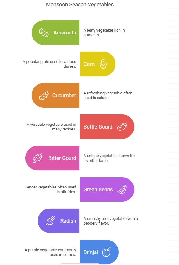 Top 🍂 Monsoon Season vegetables