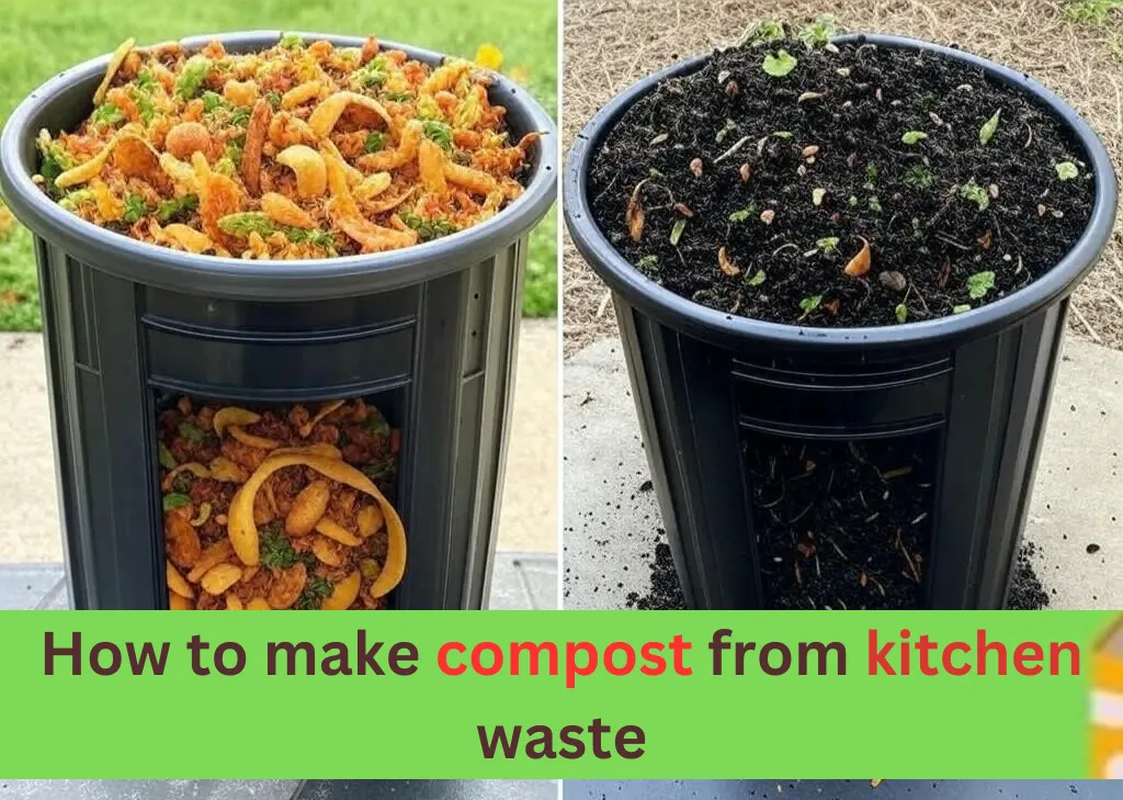 how to make compost from kitchen waste​