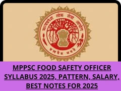 MPPSC Food Safety Officer syllabus 2025