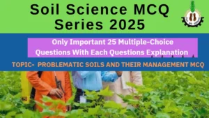 Problematic Soils and Their Management MCQ