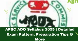 APSC ADO Syllabus 2025