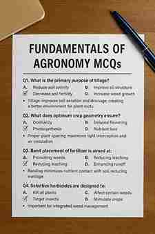 Fundamentals of Agronomy MCQs