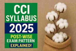 Cotton Corporation of India Syllabus 2025