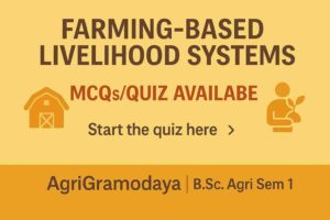 Farming Based Livelihood system MCQs