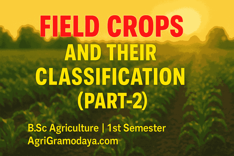 Field Crops and their Classification