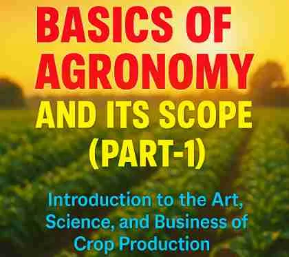 Fundamentals Of Agronomy PPT