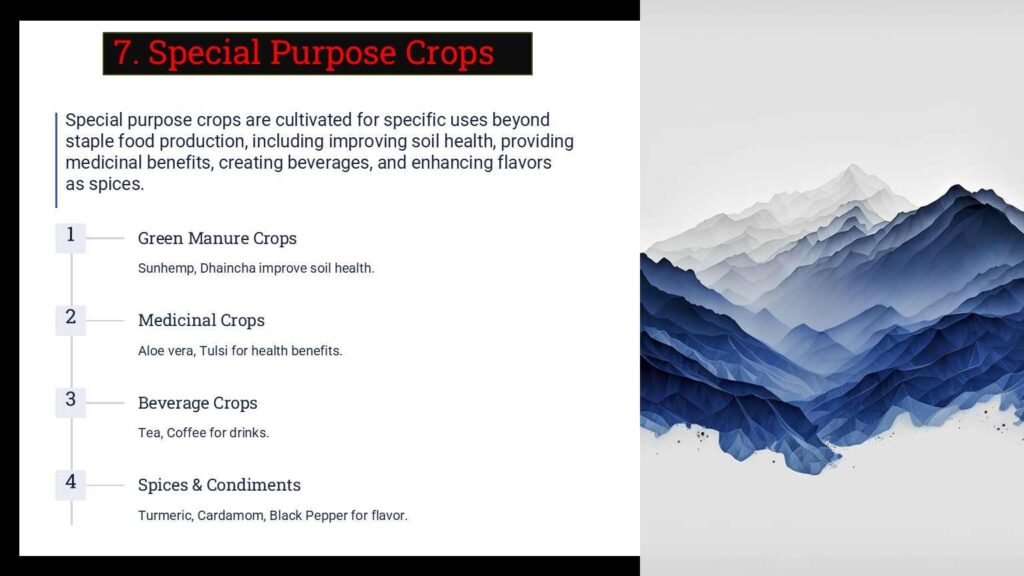 field crop classification based on special crops