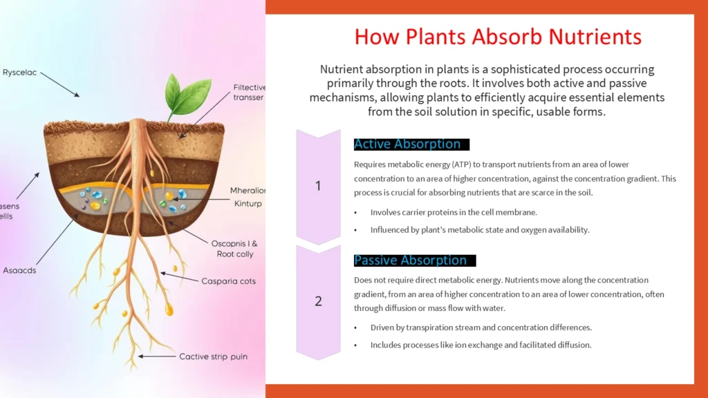 nutrient uptake mechanism in plants ppt