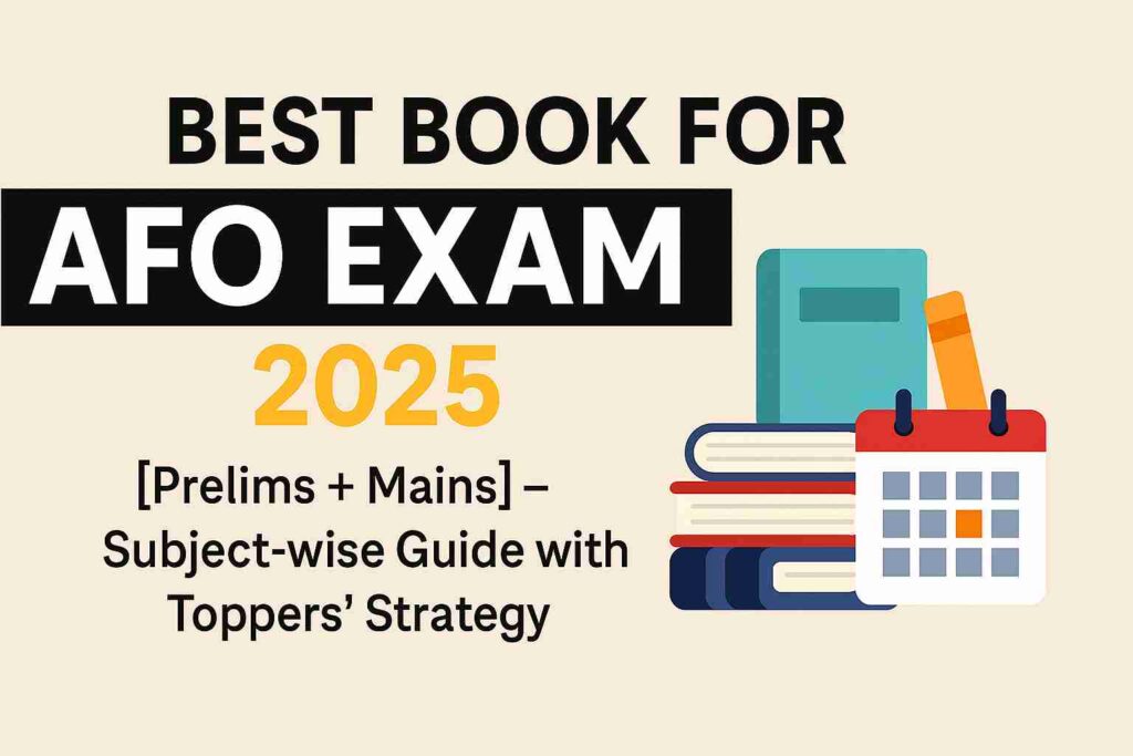 Best Book for AFO Exam 2025