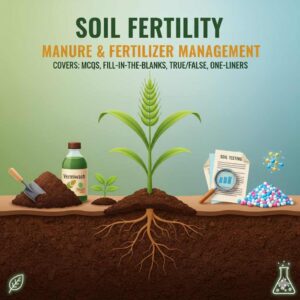 Manure, Fertilizer, and Soil Fertility Management MCQ