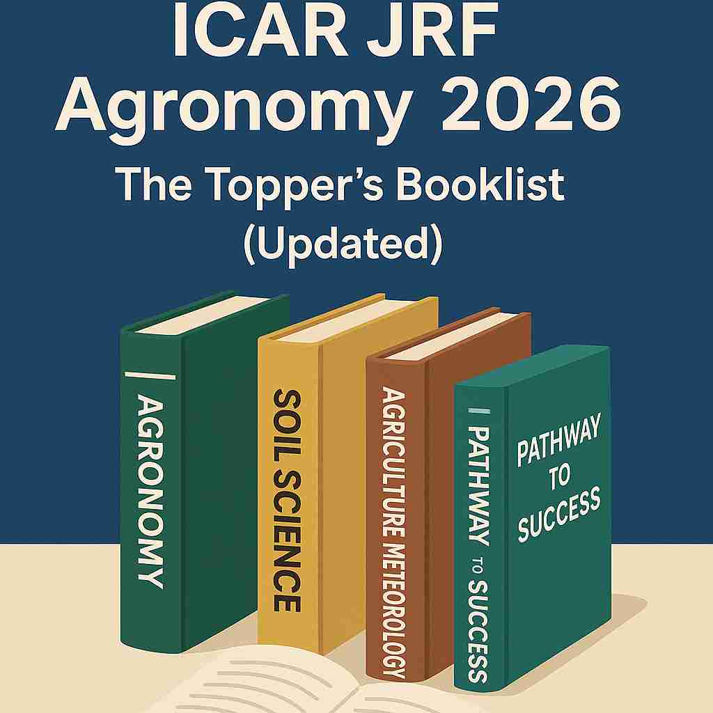 Best Books for ICAR JRF Agronomy 2026