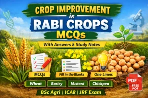 Crop improvement in rabi crops mcqs